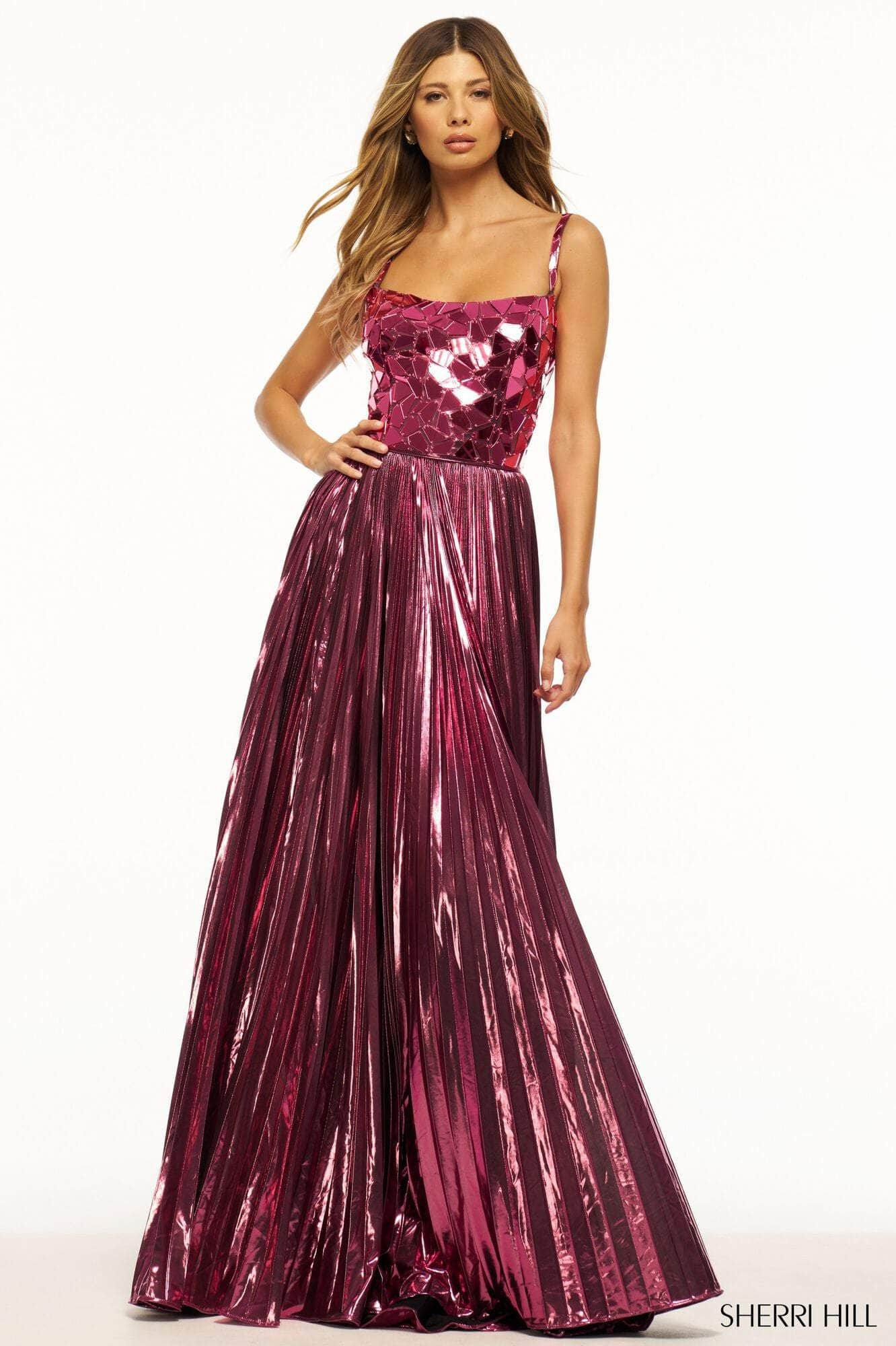 Sherri Hill 56030 - Scoop Cut Glass Gown Special Occasion Dress