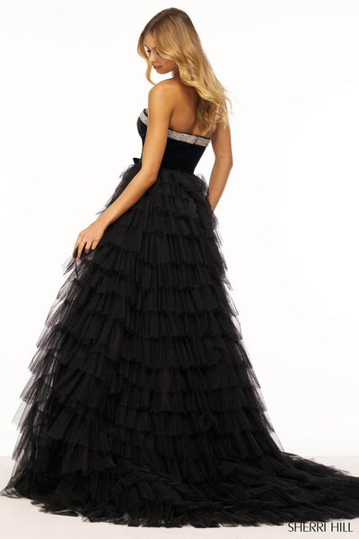 Sherri Hill 56034 - Sweetheart Neck Bow Accented Ballgown Special Occasion Dress