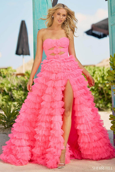 Sherri Hill 56067 - Rosette Sweetheart Gown Special Occasion Dress