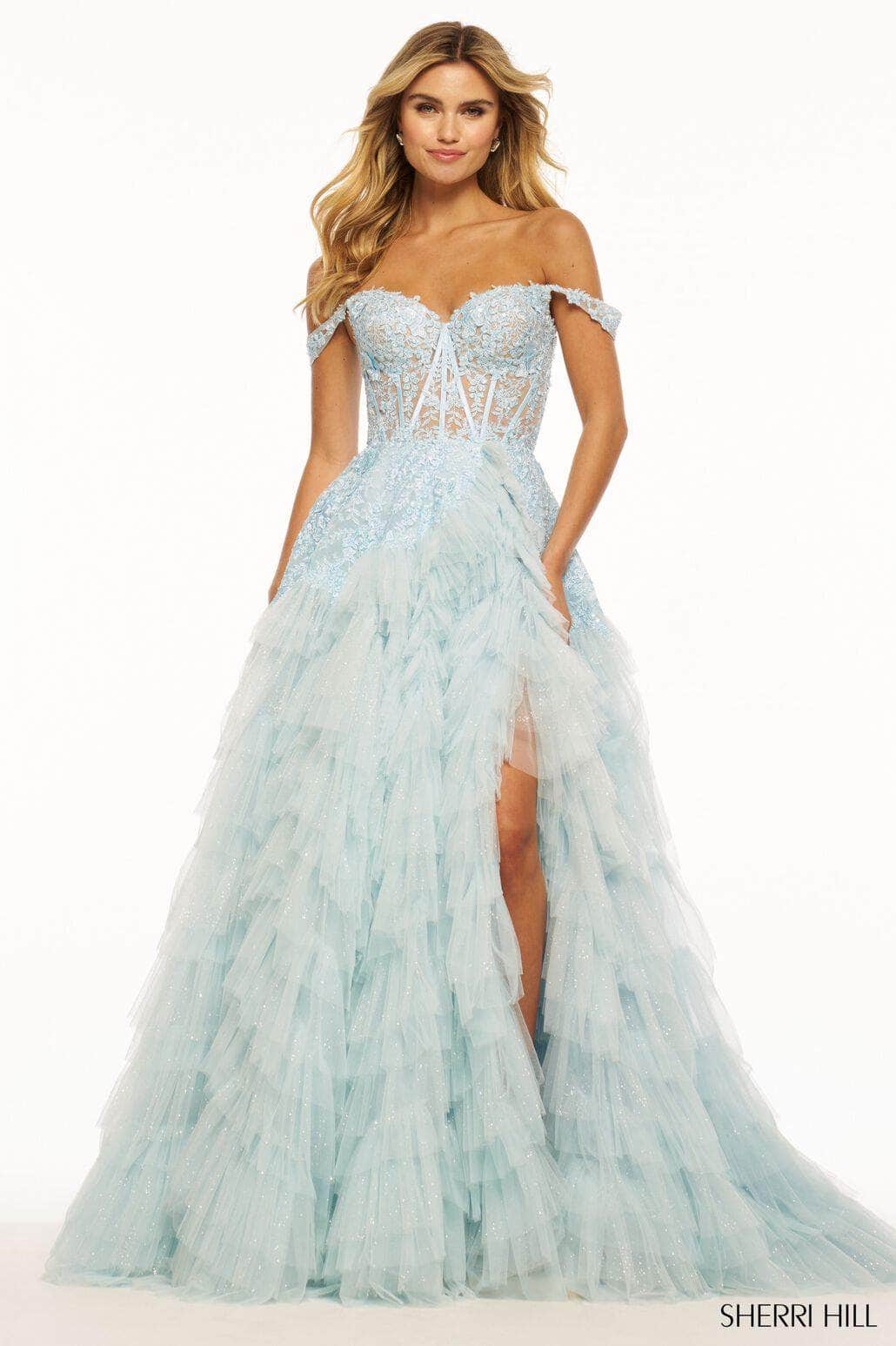Sherri Hill 56070 - Sweetheart Ruffle Prom Gown Special Occasion Dress