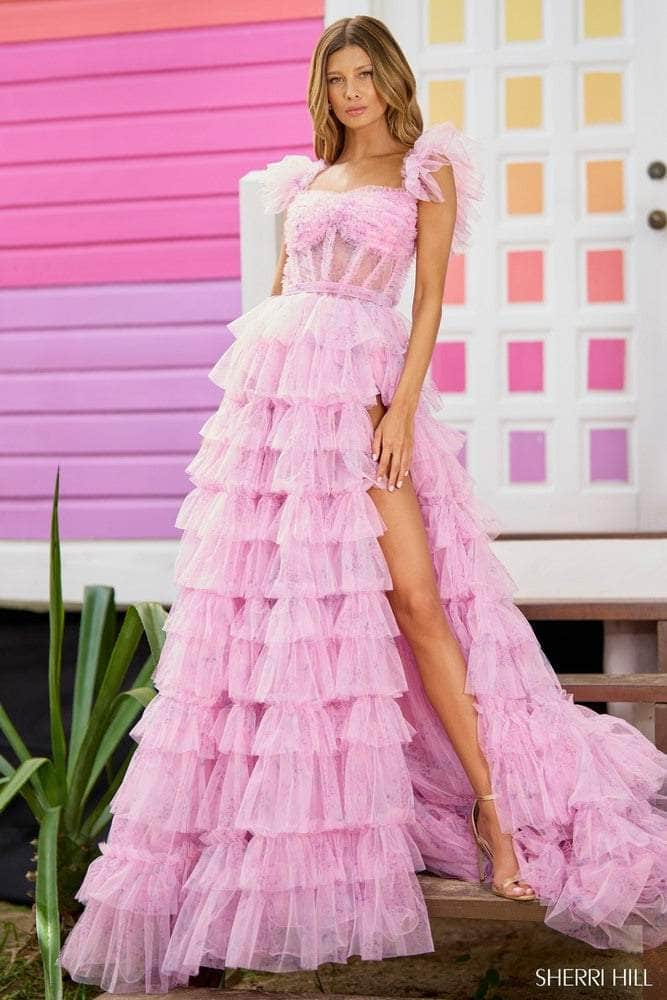 Sherri Hill 56074 - Corset Slit Prom Dress Special Occasion Dress