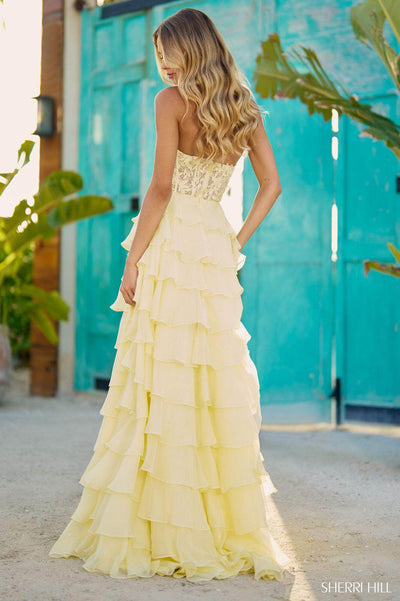 Sherri Hill 56083 - Beaded Halter A-line Gown Special Occasion Dress
