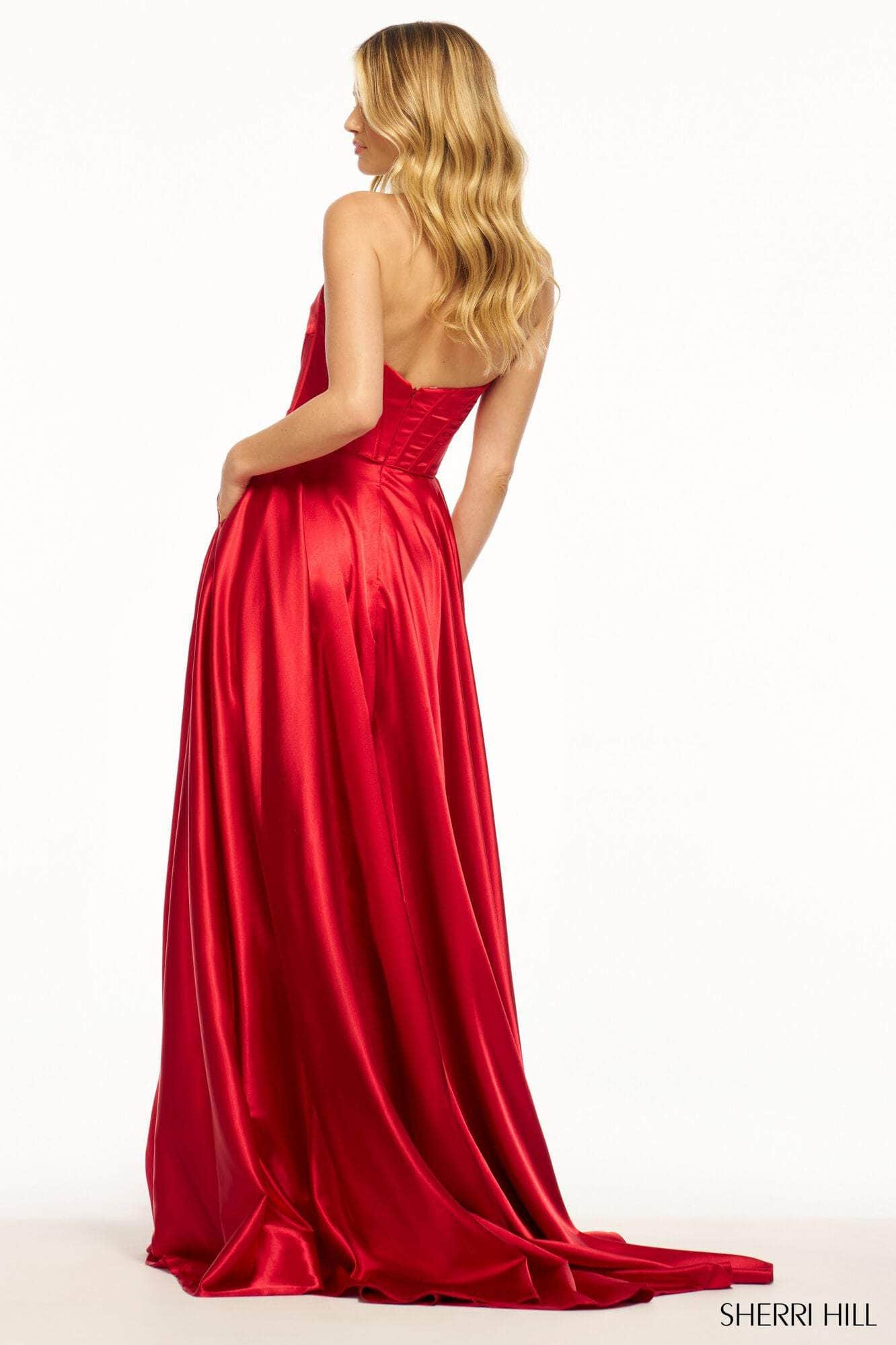 Sherri Hill 56092 - Rosette Corset Gown Special Occasion Dress