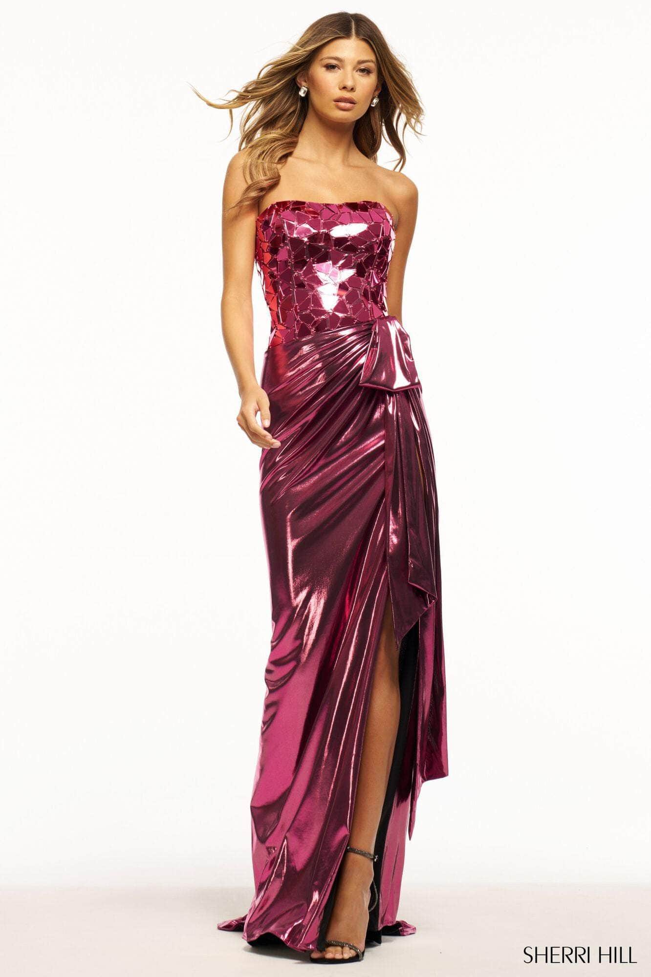 Sherri Hill 56094 - Draped Skirt Gown Special Occasion Dress