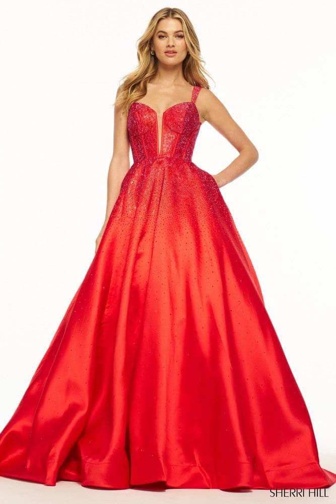 Sherri Hill 56106 - Sleeveless Hot Fix Ballgown Special Occasion Dress