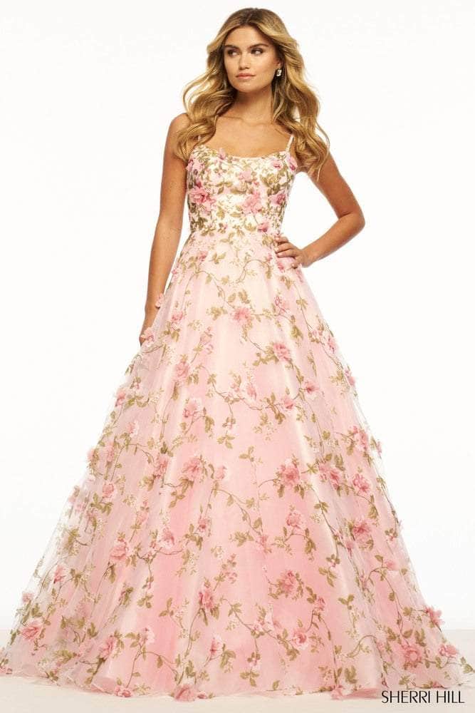 Sherri Hill 56107 - A-Line Floral Prom Dress Special Occasion Dress
