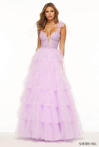 Sherri Hill 56138 - Plunging Sleeveless Ballgown Special Occasion Dress