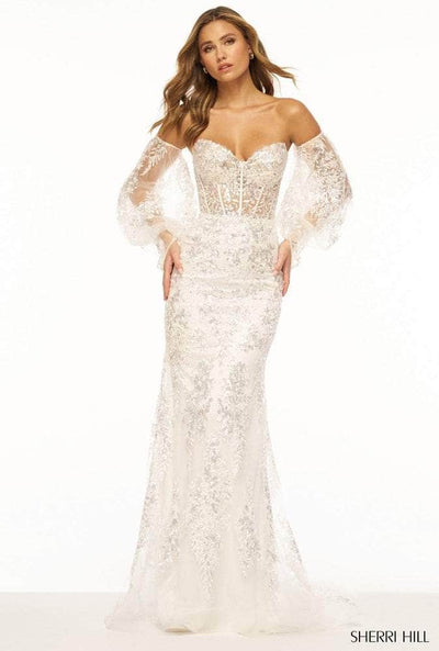 Sherri Hill 56177 - Sequin Lace Corset Evening Gown Special Occasion Dress