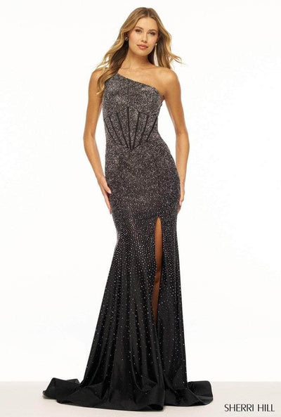 Sherri Hill 56181 - Embellished Asymmetrical Gown Special Occasion Dress