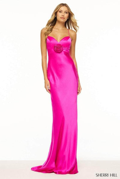 Sherri Hill 56227 - Crisscross Back Fitted Prom Gown Special Occasion Dress