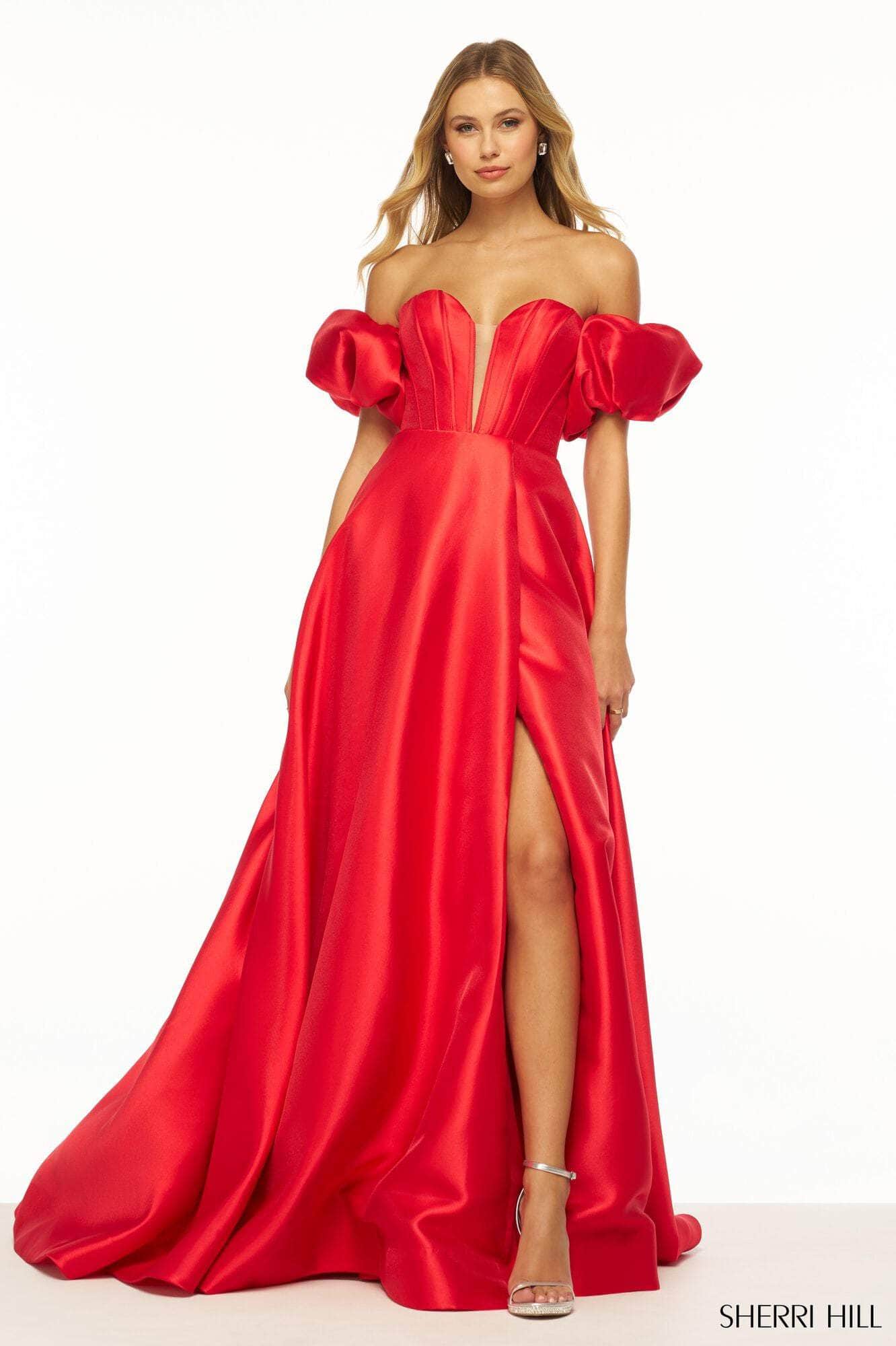 Sherri Hill 56249 - Slit Boning Prom Gown Special Occasion Dress