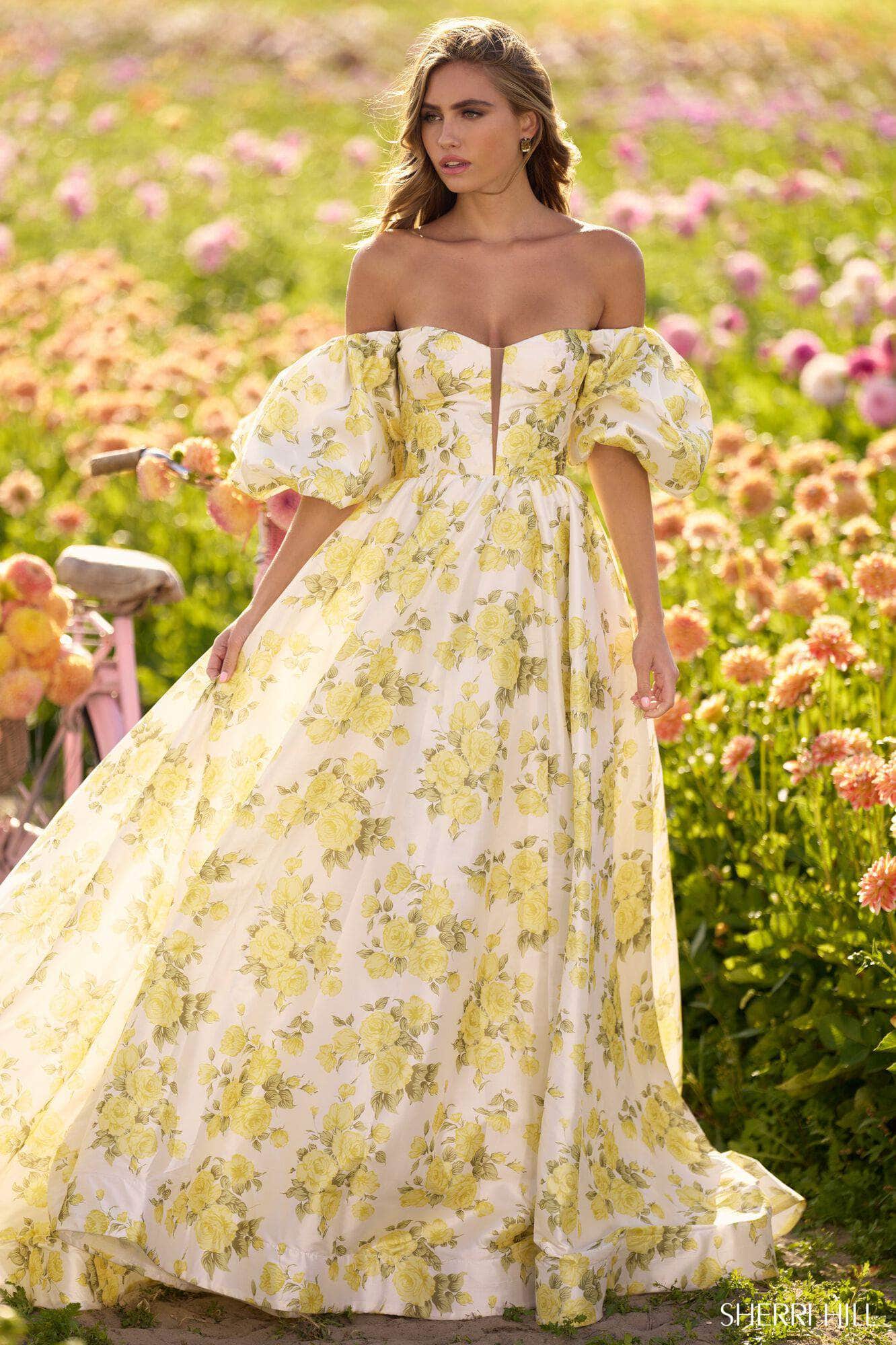 Sherri Hill 56379 - Floral Print Ballgown Special Occasion Dress