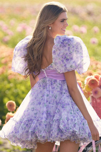 Sherri Hill 56383 - Floral Print Doll Dress Special Occasion Dress