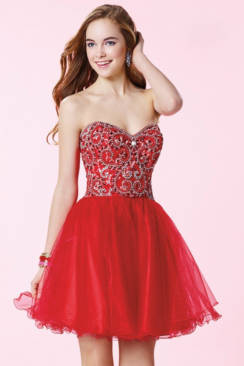 Alyce Paris Homecoming - 3650 Dress in Red Nude