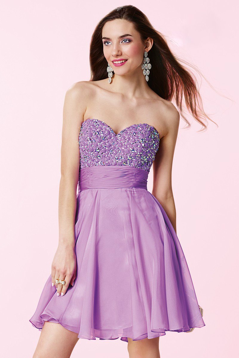Alyce Paris Homecoming - 3655 Dress in Orchid