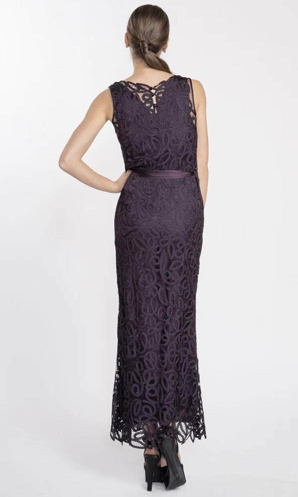 Soulmates D1312 - Crochet Sleeveless Long Dress Gown Evening Dresses