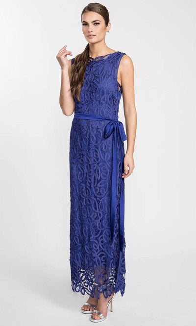 Soulmates D1312 - Crochet Sleeveless Long Dress Gown Evening Dresses Amethyst / S