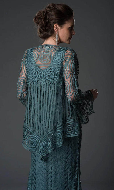 Soulmates D7156 - Beaded Crochet Evening Dress Set Mother of the Bride Dresses