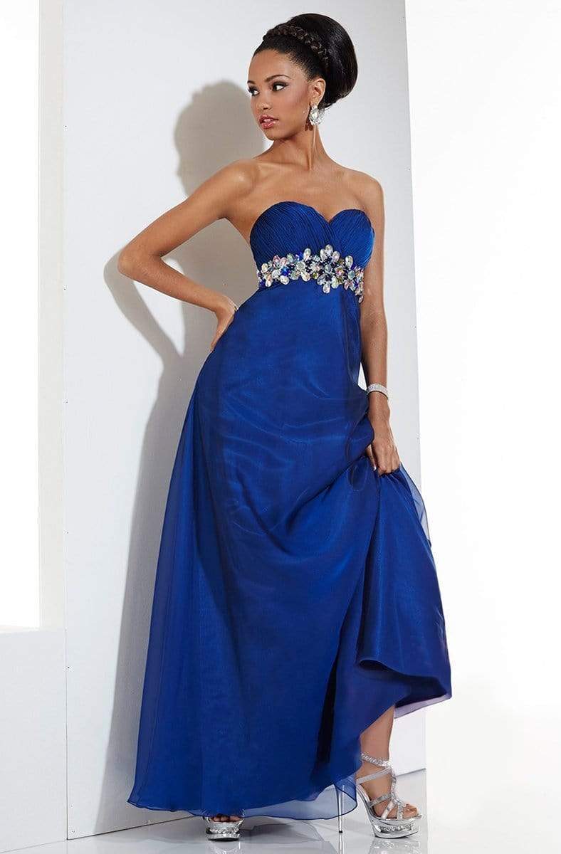 Studio 17 - 12482SC Strapless Back Cutouts Long Gown