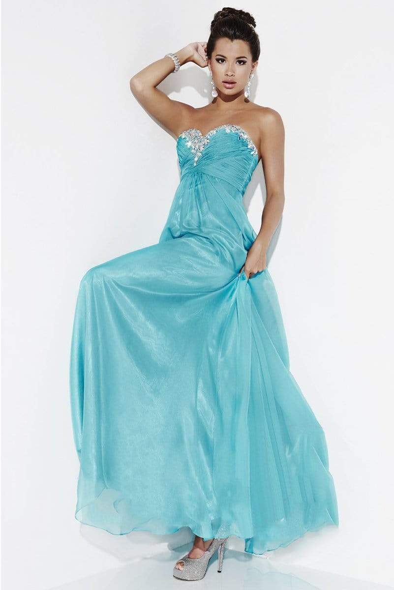Studio 17 - 12492 Rhinestone Beaded Sweetheart Long Gown Special Occasion Dress