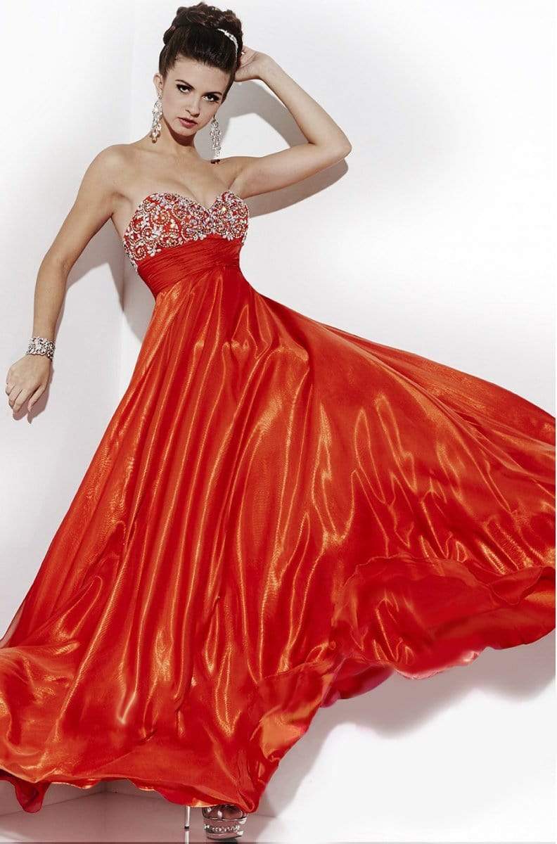 Studio 17 - 12501 Strapless Glittering Sweetheart Chiffon Long Gown Special Occasion Dress