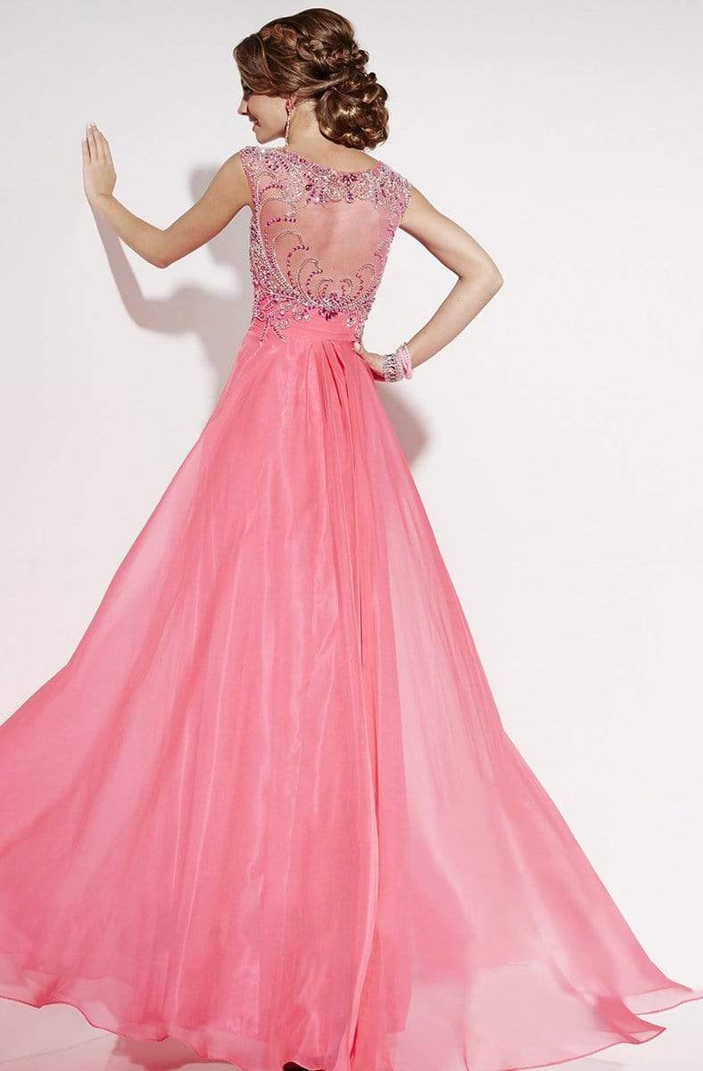 Studio 17 - 12551 Beaded Sweetheart A-line Dress Special Occasion Dress 0 / Shocking Pink