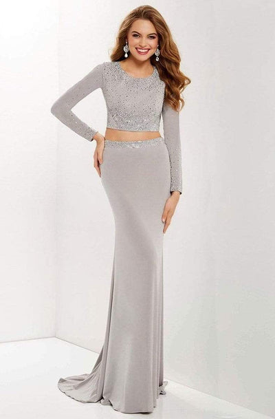 Studio 17 - 12665 Two-Piece Jewel Ornate Long Sleeve Gown Special Occasion Dress