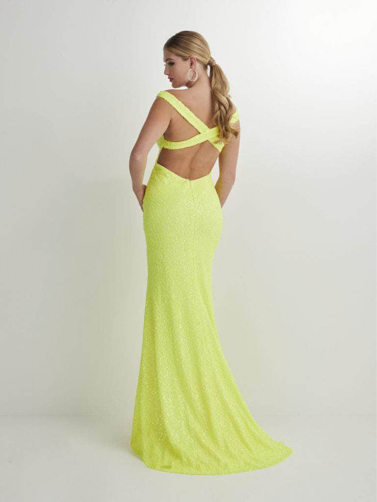 Studio 17 Prom 12891 - Off Shoulder Crisscrossed Back Prom Gown Special Occasion Dress