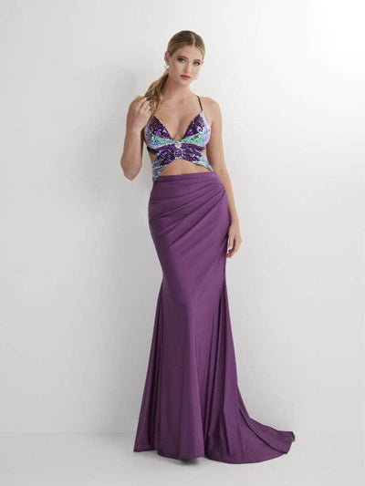 Studio 17 Prom 12892 - V-Neck Butterfly Bodice Prom Gown Special Occasion Dress