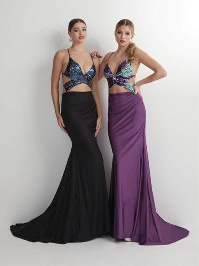 Studio 17 Prom 12892 - V-Neck Butterfly Bodice Prom Gown Special Occasion Dress