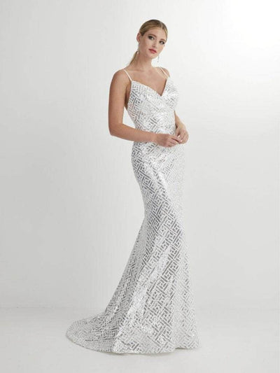 Studio 17 Prom 12909 - Sequined Sleeveless Evening Dress Special Occasion Dress