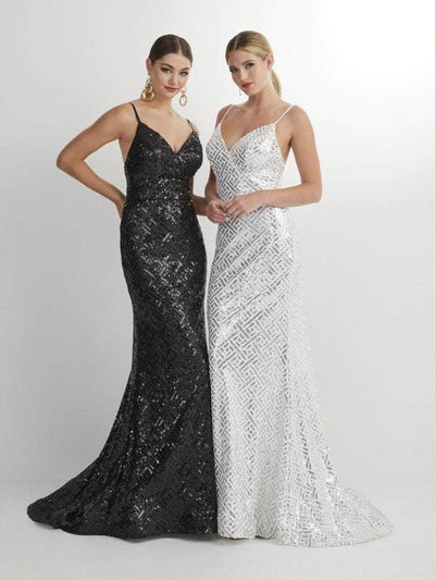 Studio 17 Prom 12909 - Sequined Sleeveless Evening Dress Special Occasion Dress