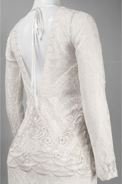 Sue Wong - Illusion Embellished Dress W4134 in White