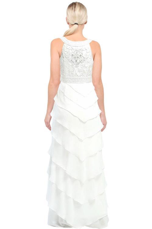 Sue Wong - W5133 Sleeveless Dress in White