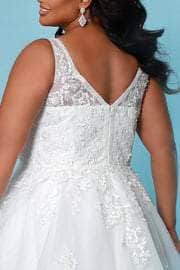 Sydney's Closet Bridal SC5274 - Plunging Neck A-line Bridal Gown Special Occasion Dress