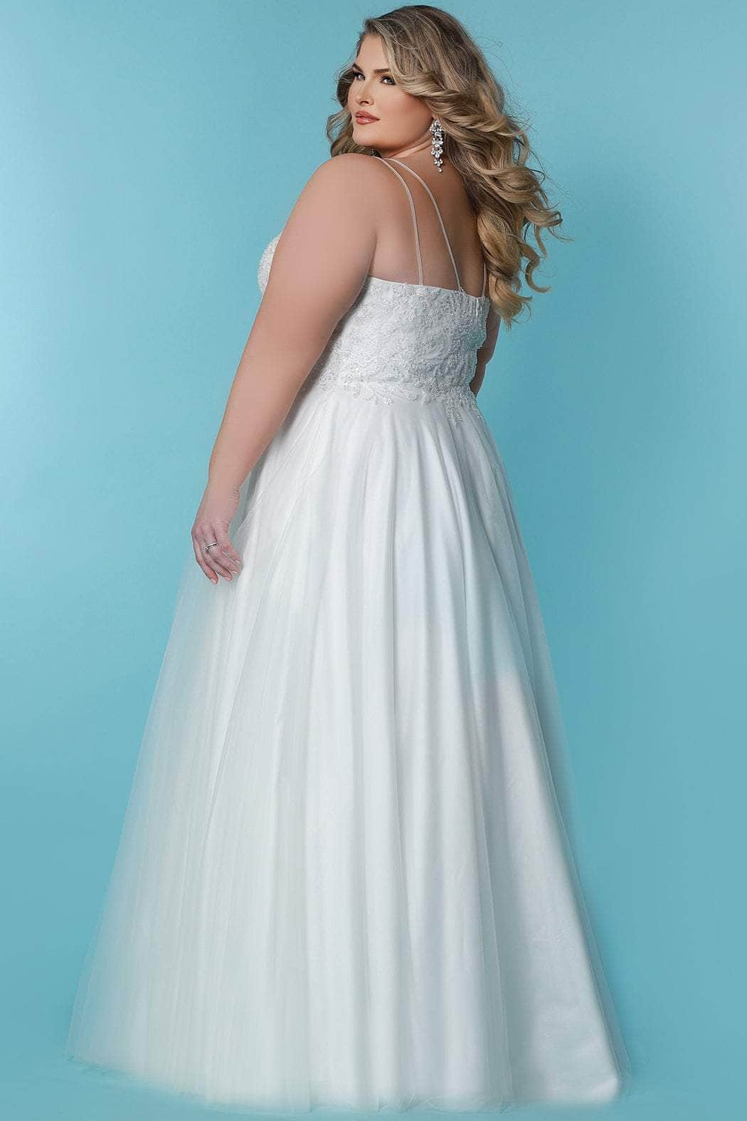 Sydney's Closet Bridal SC5283 - A-line Beaded Bridal Gown Special Occasion Dress