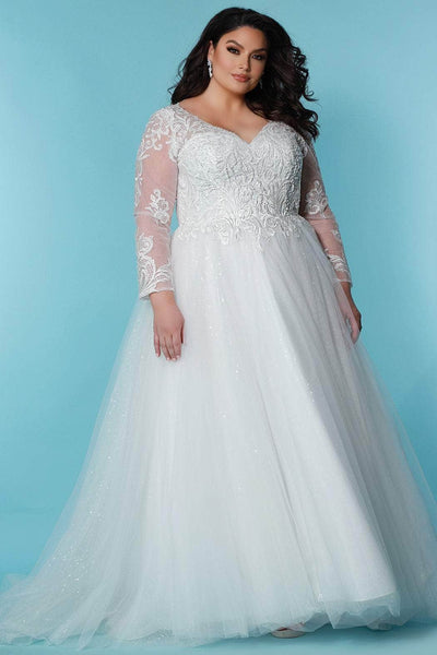 Sydney's Closet Bridal SC5292 - Conservative A-line Bridal Gown Special Occasion Dress