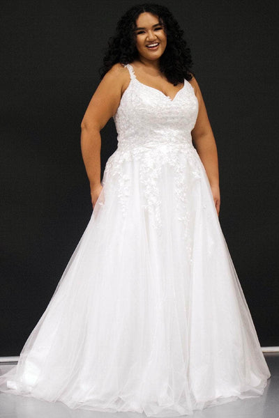 Sydney's Closet Bridal SC5300 - Sleeveless V Neck Bridal Gown Special Occasion Dress