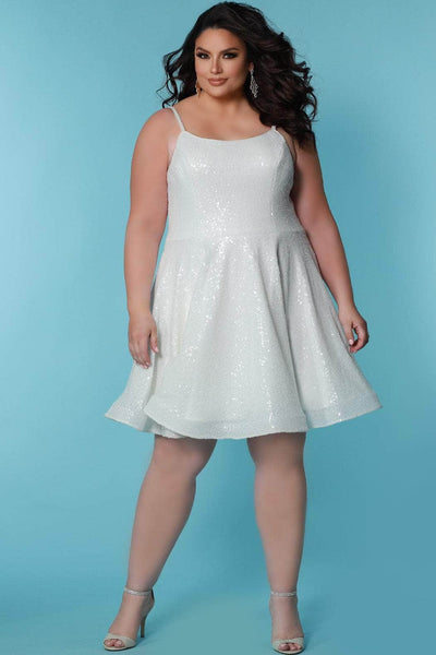 Sydney's Closet Bridal SC5303 - Sequined Bridal Shower Shiny Dress Special Occasion Dress