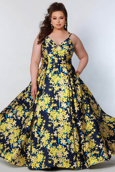 Sydney's Closet CE2207 - Floral Sleeveless Prom Dress Special Occasion Dress