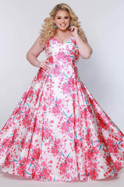 Sydney's Closet CE2207 - Floral Sleeveless Prom Dress Special Occasion Dress