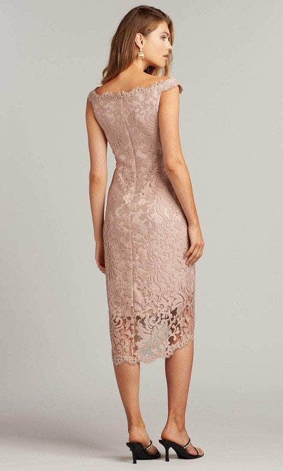 Tadashi Shoji 3K20118MD - Conder Embroidered Tulle Dress Tea Length Dresses