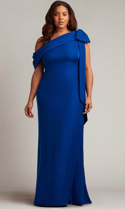 Tadashi Shoji ALG18371LQ - Bow Shoulder Sheath Formal Gown Evening Dresses 14Q / Royal Blue