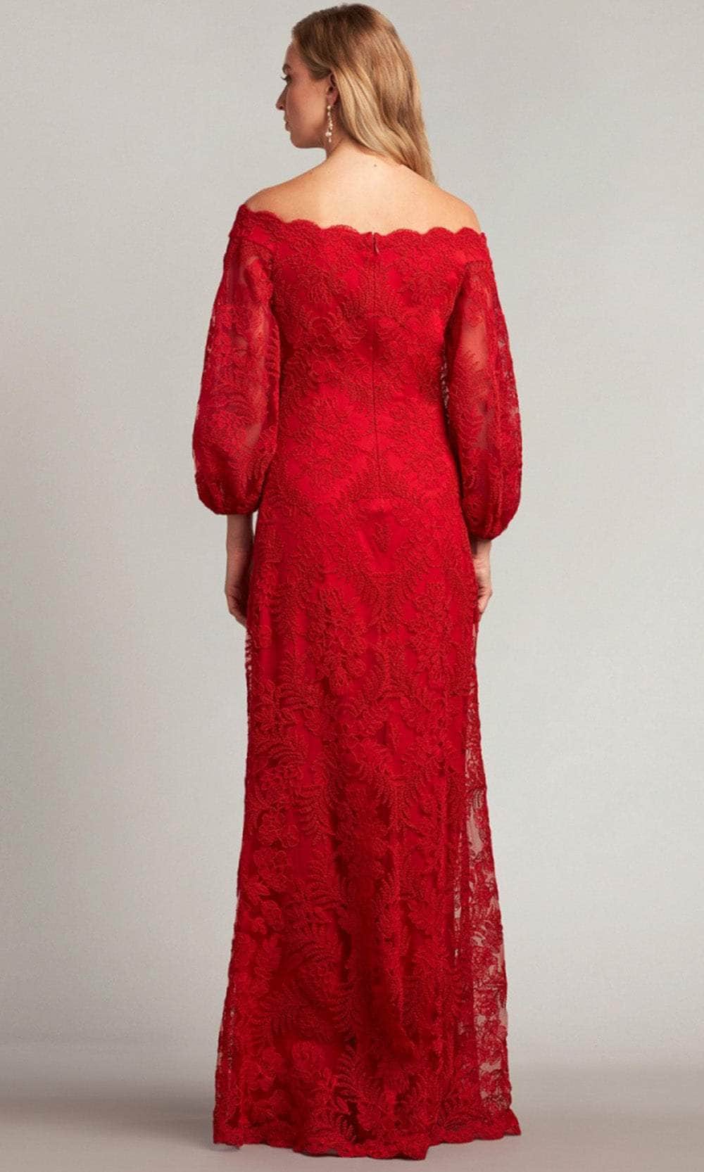 Tadashi Shoji AUL19261L - Scalloped Off Shoulder Evening Gown Formal Gowns