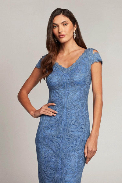 Tadashi Shoji BJF18382M - Sheath Embroidered Midi Dress Special Occasion Dress
