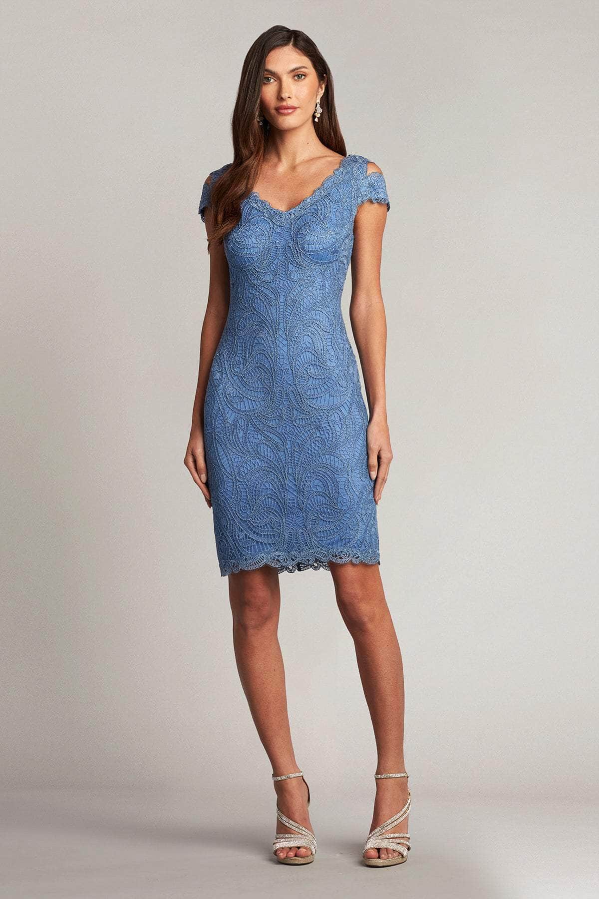 Tadashi Shoji BJF18382M - Sheath Embroidered Midi Dress Special Occasion Dress