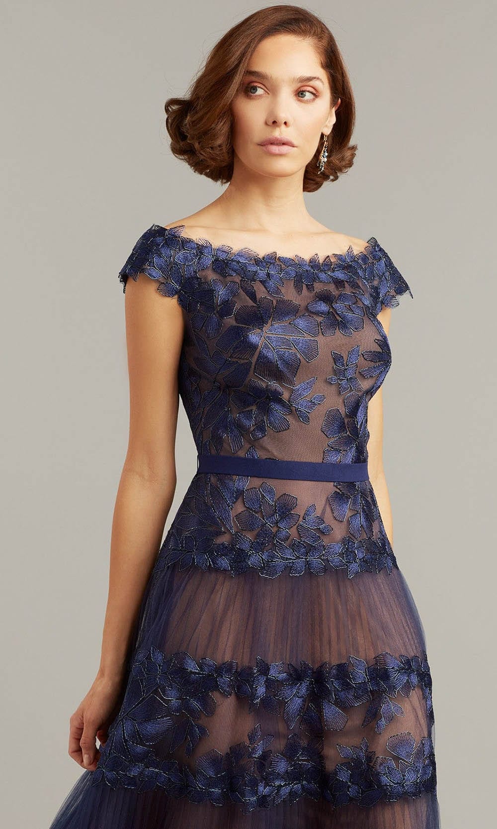 Tadashi Shoji Off-the-Shoulder Floral Embroidered Dress Tadashi Shoji Off-the-Shoulder Floral Embroidered Dress