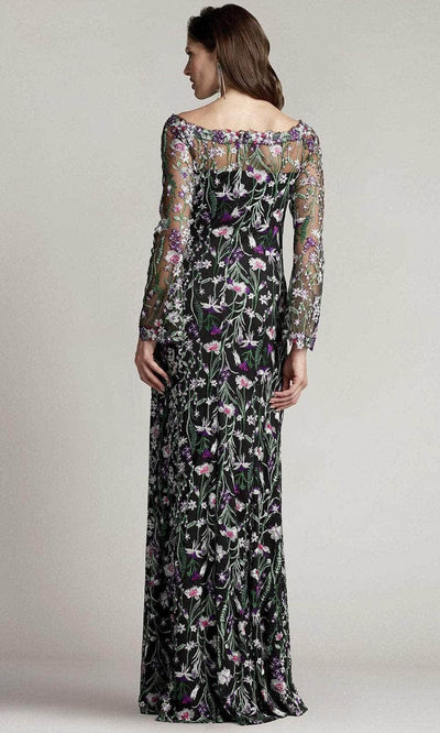 Tadashi Shoji BPF22009L - Latham Floral Embroidered Tulle Gown Special Occasion Dress