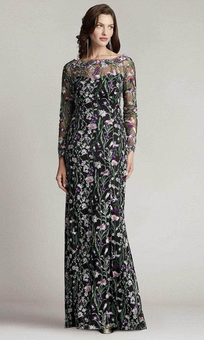 Tadashi Shoji BPF22009L - Latham Floral Embroidered Tulle Gown Special Occasion Dress