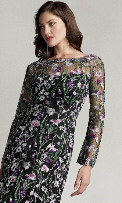 Tadashi Shoji BPF22009L - Latham Floral Embroidered Tulle Gown Special Occasion Dress
